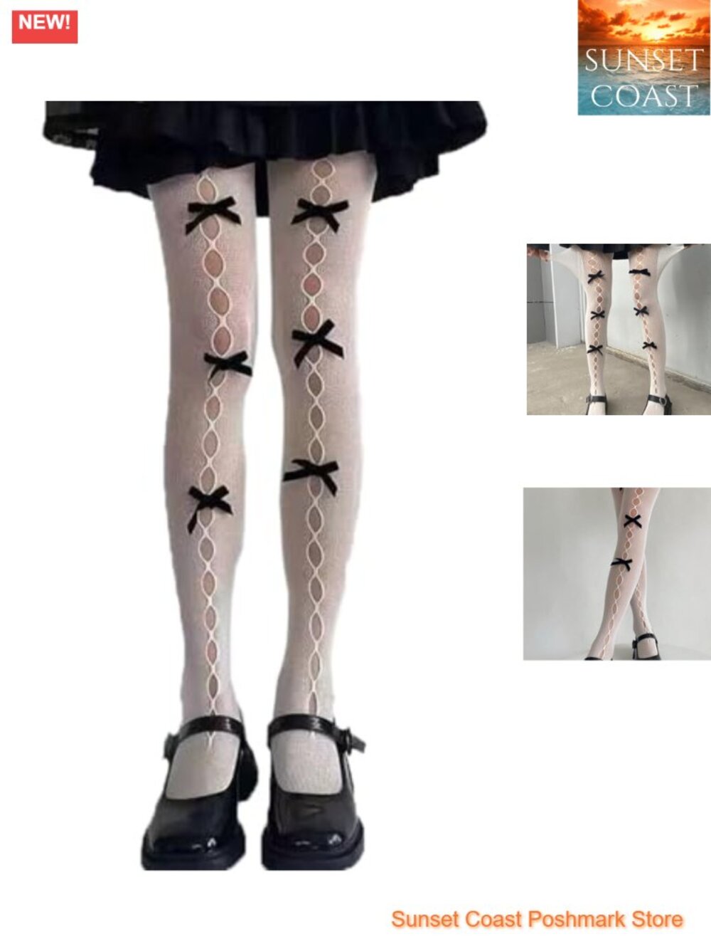 Lace Fishnet Tights for Women Nylon Elastane Stretch One Size